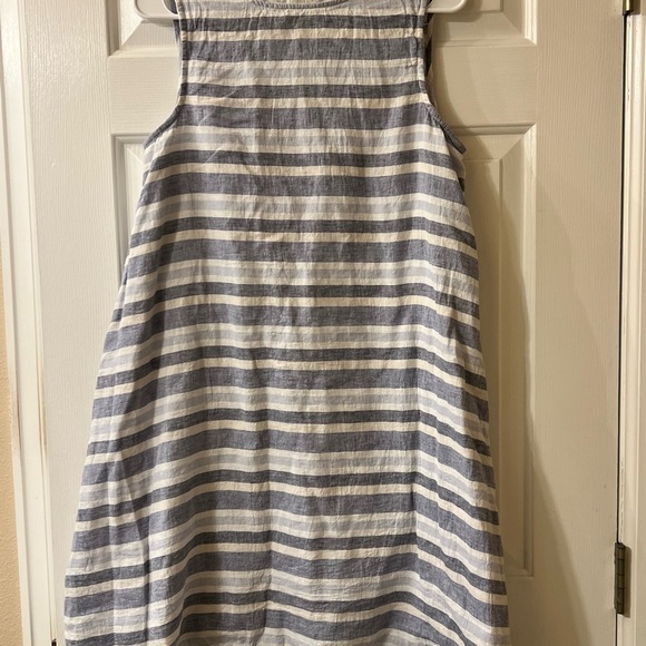 beachlunchlounge Blue and White Striped Casual Dress Ptp 18” - Picture 1 of 4